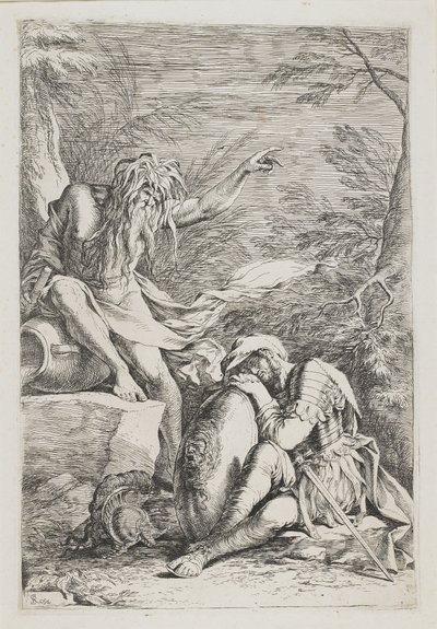 Il sogno di Enea, c. 1663-1664 da Salvator Rosa